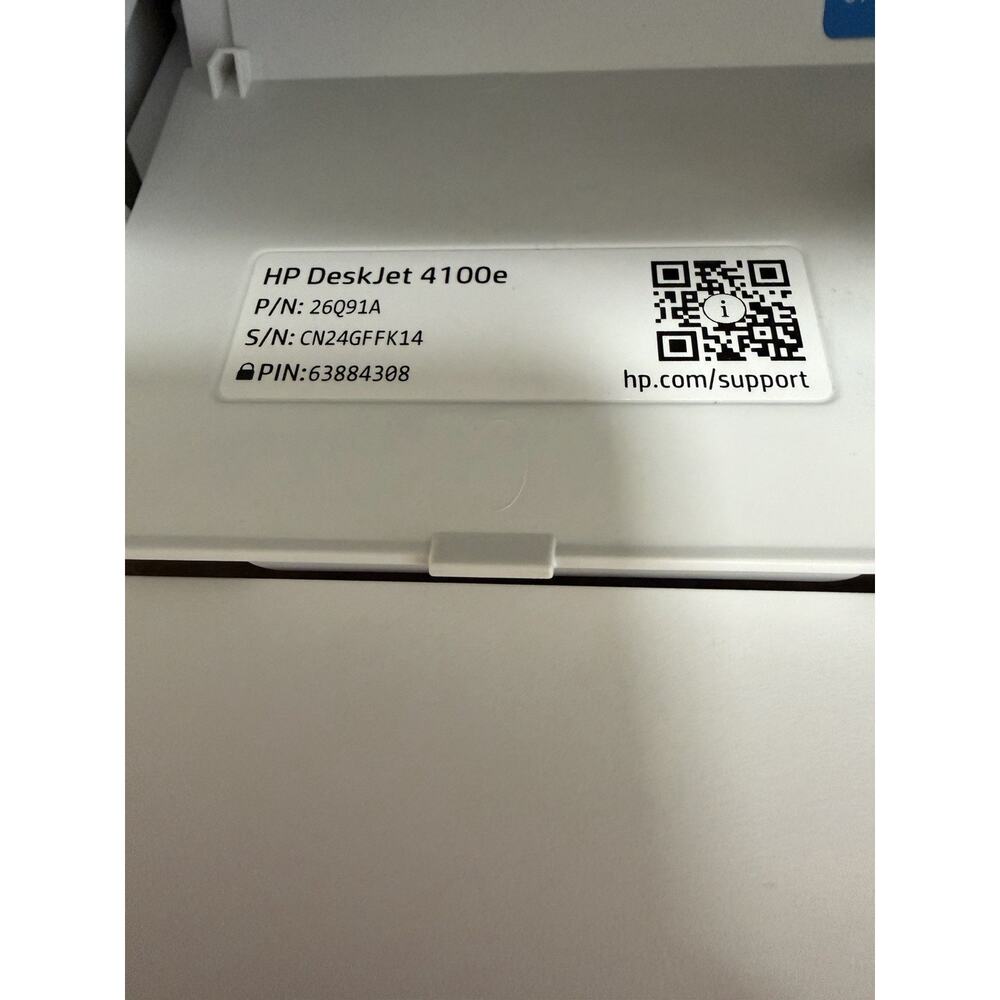 HP DeskJet 4152e Wireless All-In-One Inkjet Color Printer Scanner Copier *READ* - Picture 5 of 6
